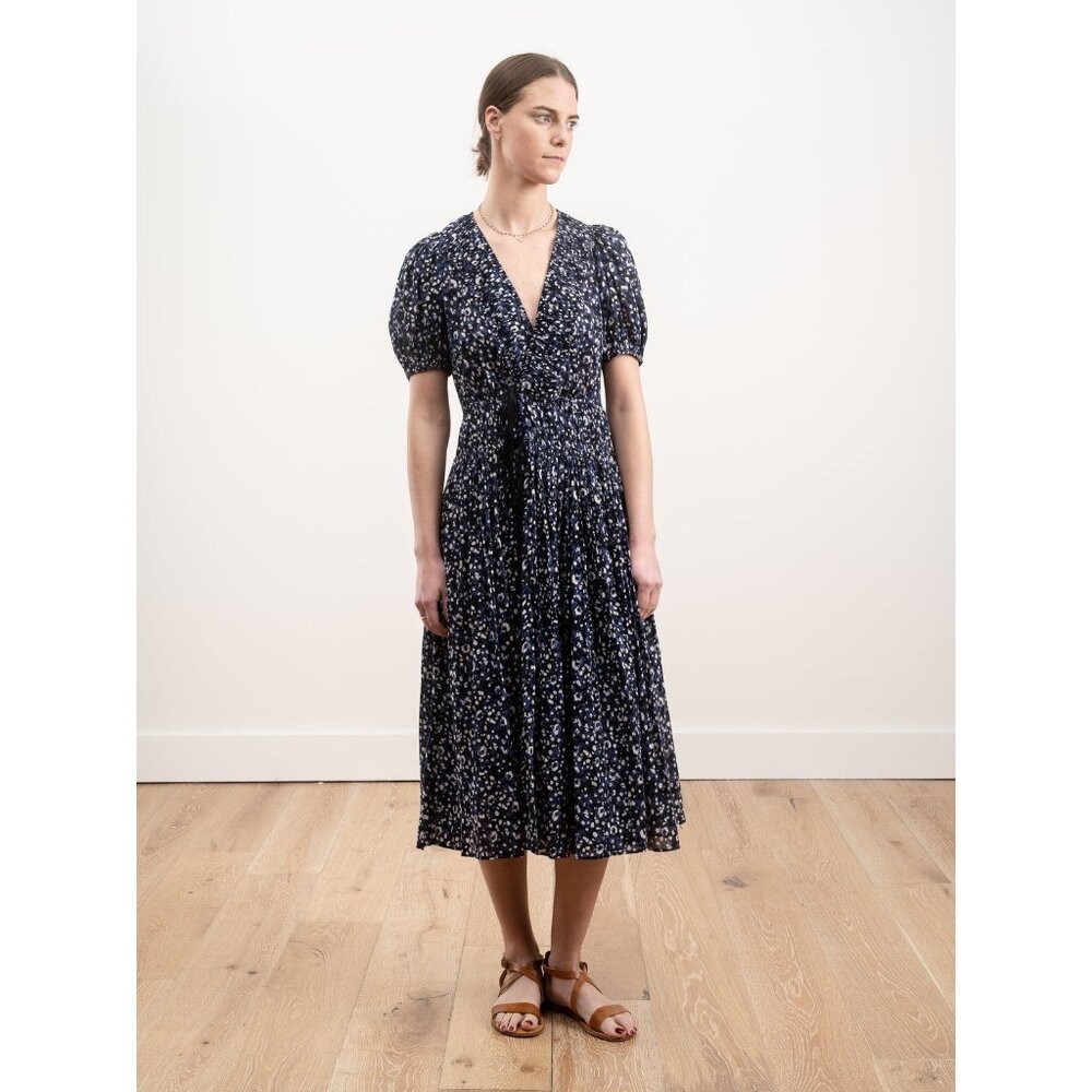 Ulla johnson Kemala Midi Dress Indigo Size 2/XS NWT